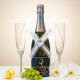 Billecart-Salmon Brut Nature Champagne and flutes wedding set