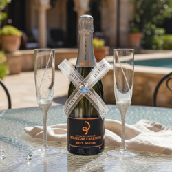 Billecart-Salmon Brut Nature Champagne and flutes wedding set Billecart-Salmon Brut Nature Champagne and flutes wedding set