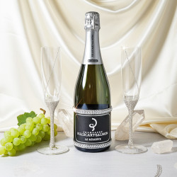 Billecart Salmon La Reserve and custom Tiffany&Co flutes wedding set Billecart Salmon La Reserve and custom Tiffany&Co flutes wedding set