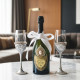 Dom Pérignon Champagne & Luxury Toasting Flutes Wedding Gift Set