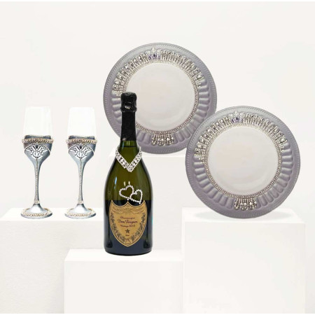 Dom Pérignon Champagne & Luxury Tableware Wedding Gift Set