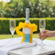 Hand-Painted Sparkling Prosecco And Flutes Gift Set