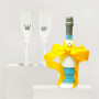 Hand-Painted Sparkling Prosecco And Flutes Gift Set