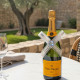 Veuve Clicquot Champagne with ribbon