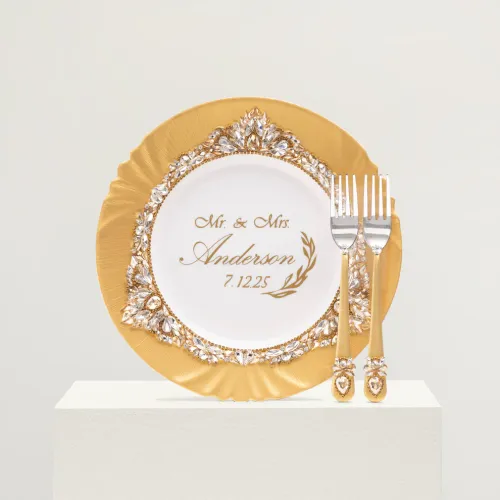 Plate and Forks